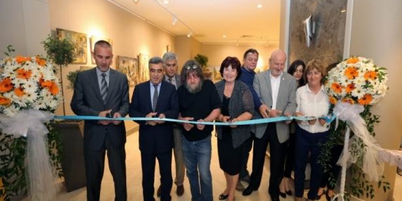  Sloven sanatçılar, Gaziantep Büyükşehir Belediyesi ev sahipliğinde “Gaziantep” konulu resim sergisi açtı.